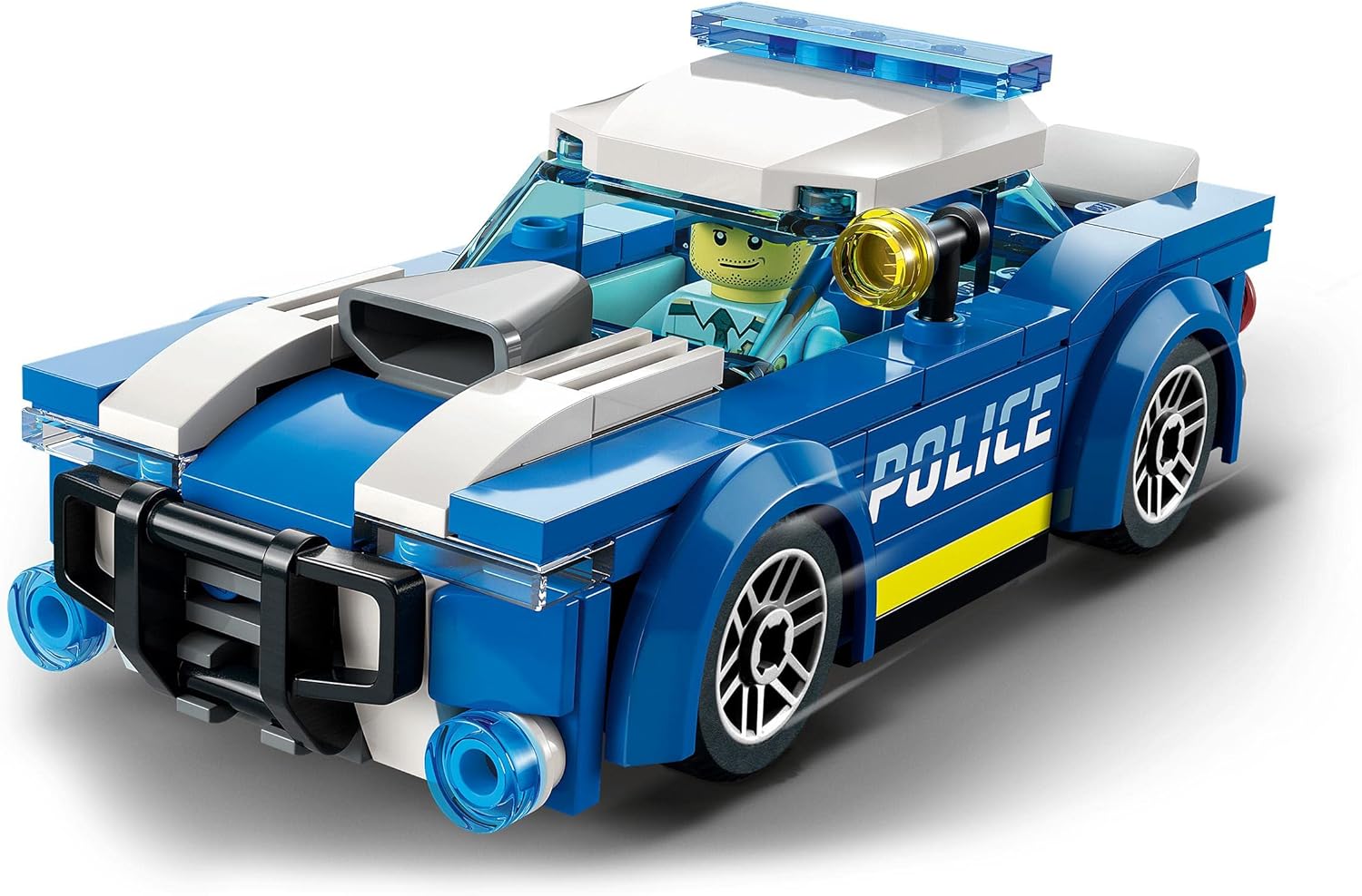 LEGO 60312 City Police Car Toy for Kids 5 plus Years Old with Officer Minifigure, Small Gift Idea, Adventures Series, Chase Vehicle Building Set