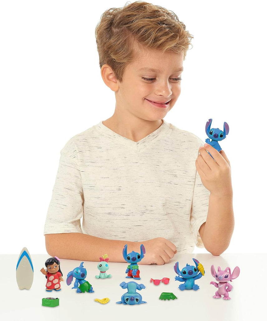 مجموعة ديزني ليلو وستيتش، 13 قطعة، مقاس 3 بوصات (5 سم)، ألعاب أطفال مرخصة رسميًا من جاست بلاي، مناسبة للأطفال من الأولاد والبنات، من عمر 3 سنوات فما فوق