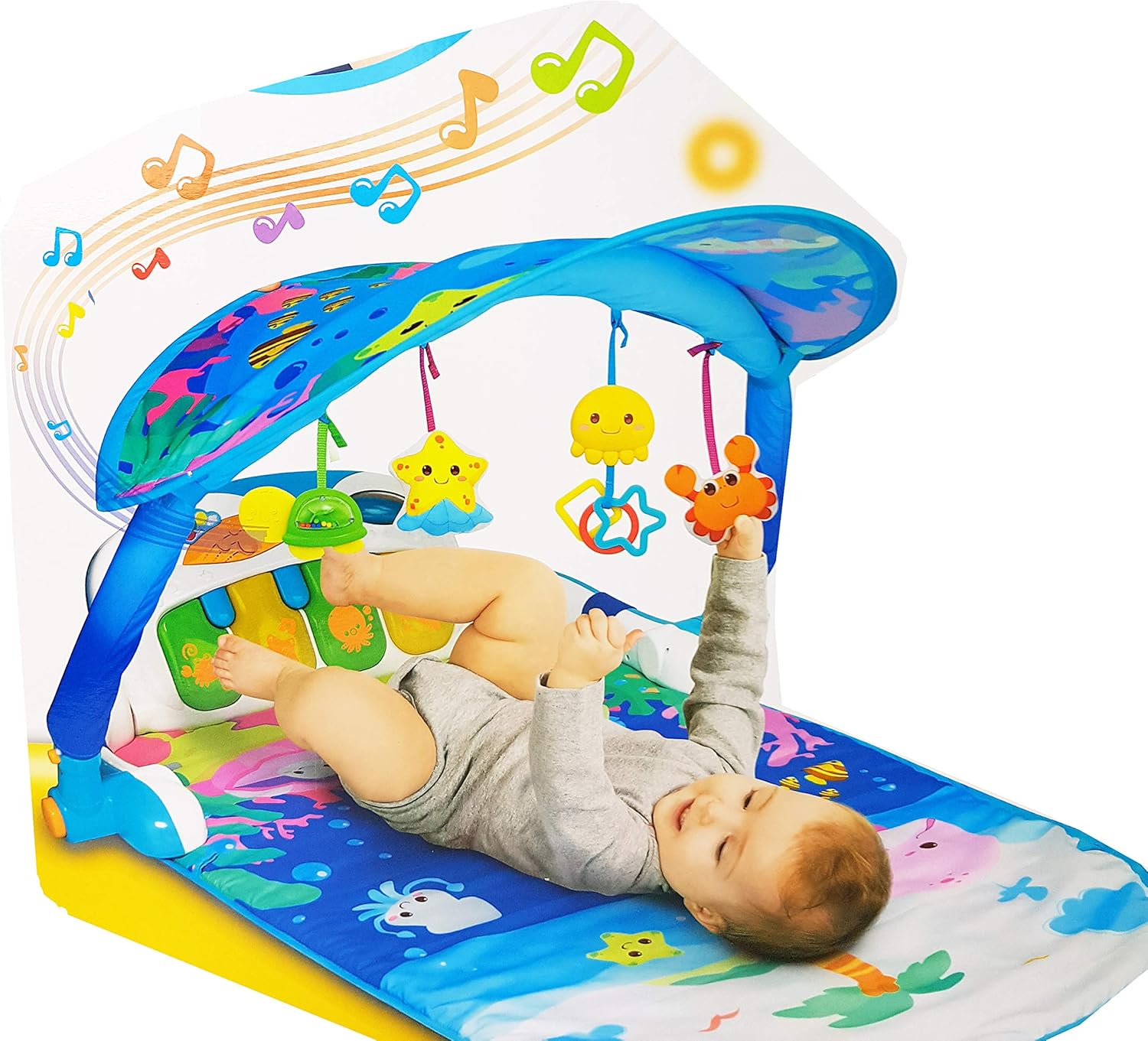 Winfun Magic Lights Musical Play Gym Interactive Toy