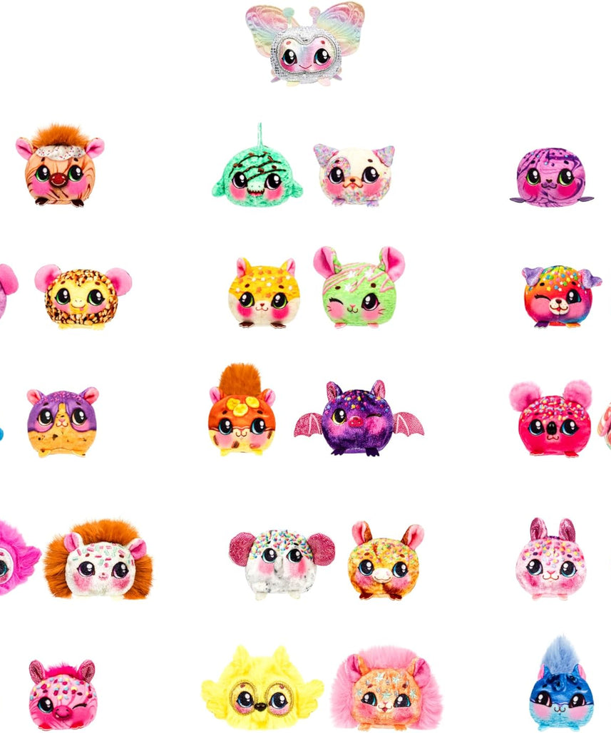 Cookeez Makery Yum Yumz Series 2 Twin Pack, Scented Surprise Plush Pets, Ice Cream Cone Reveal Toy, Collectible Plush Figures, Creative Unboxing Playset, 5 Years+