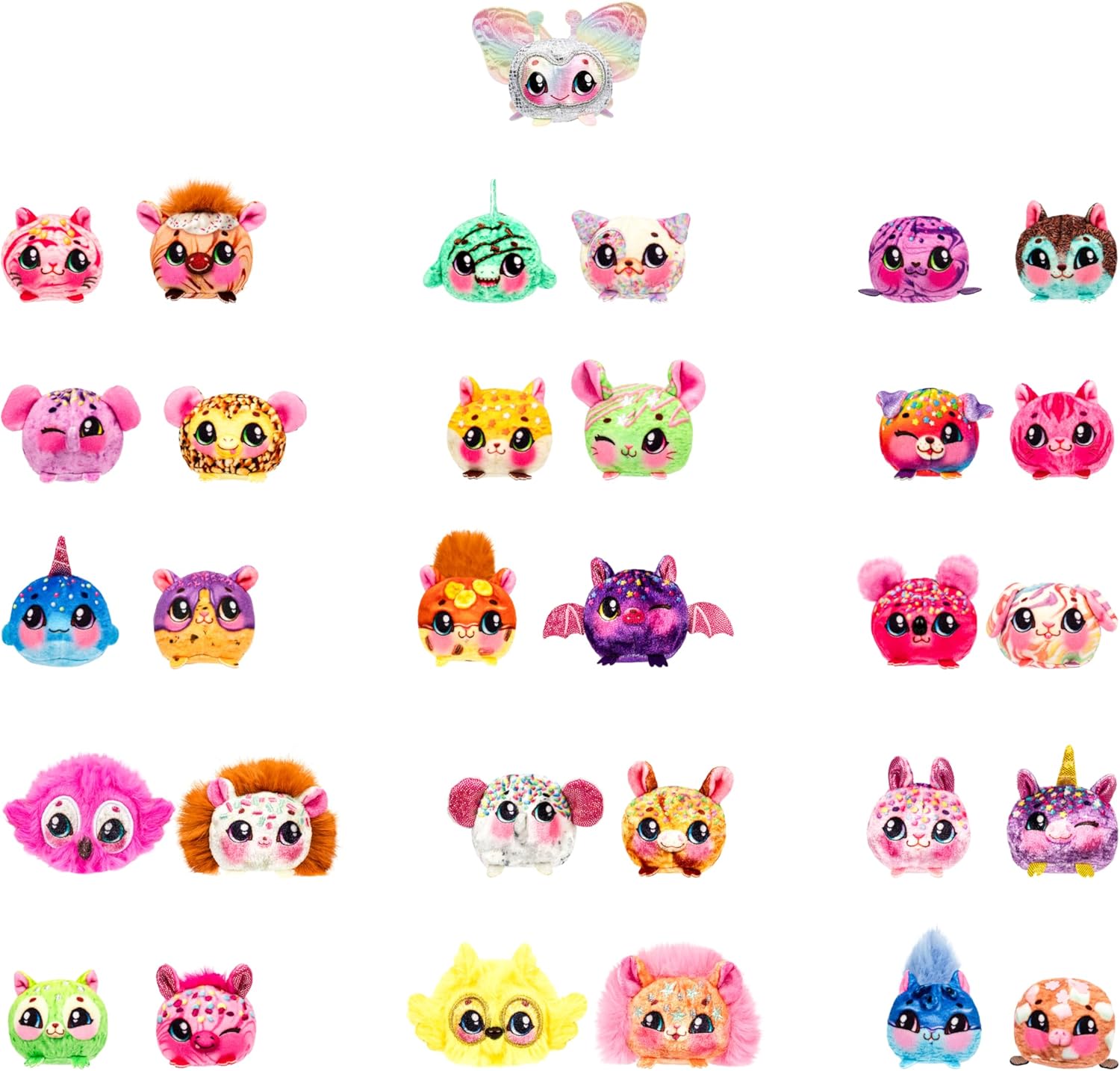 Cookeez Makery Yum Yumz Series 2 Twin Pack, Scented Surprise Plush Pets, Ice Cream Cone Reveal Toy, Collectible Plush Figures, Creative Unboxing Playset, 5 Years+