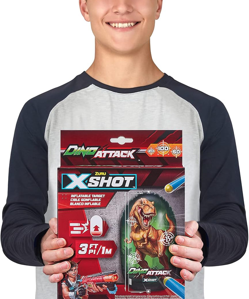 هدف قابل للنفخ من إكس شوت، بطول متر واحد/3 أقدام، مصنوع من إسفنج تي ريكس، متعدد الألوان، زورو، مناسب للأنشطة الخارجية، للتدريب على الرماية، للأطفال والمراهقين، 4862