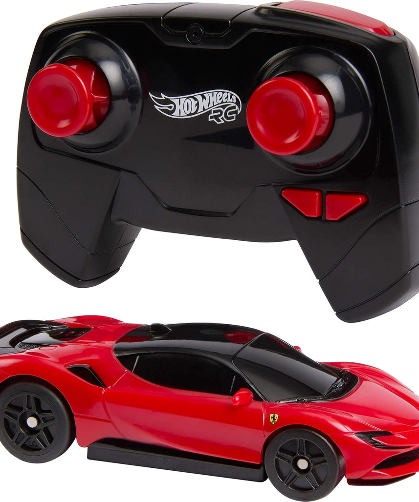 Hot Wheels RC 1:64 Ferrari SF90 Stradale Assetto Fiorano Battery-Powered Remote-Control Car