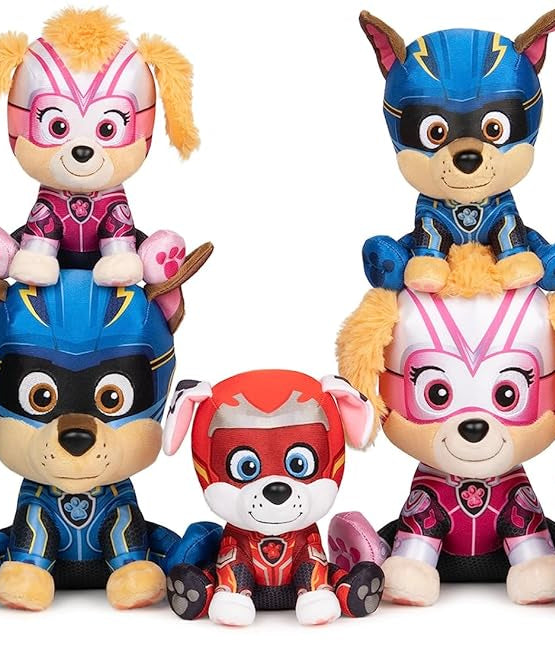 لعبة فيلم دورية المخلب 2 المحشوة، تشيس 9 بوصات، مايتي بابز، لعبة ناعمة، تفاصيل مطرزة، قابلة للتجميع للأطفال