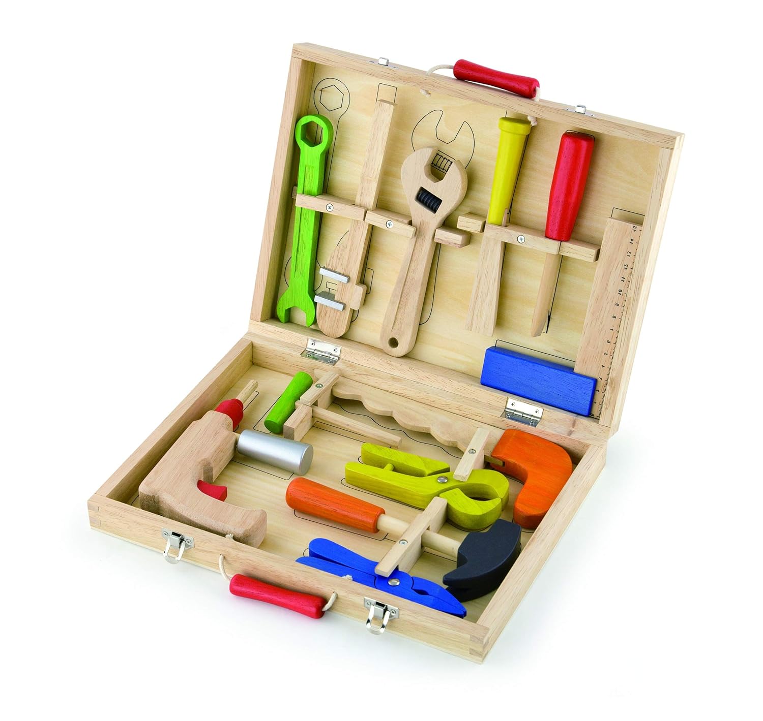 VIGA toys 50388 Wooden Tool Box Kids