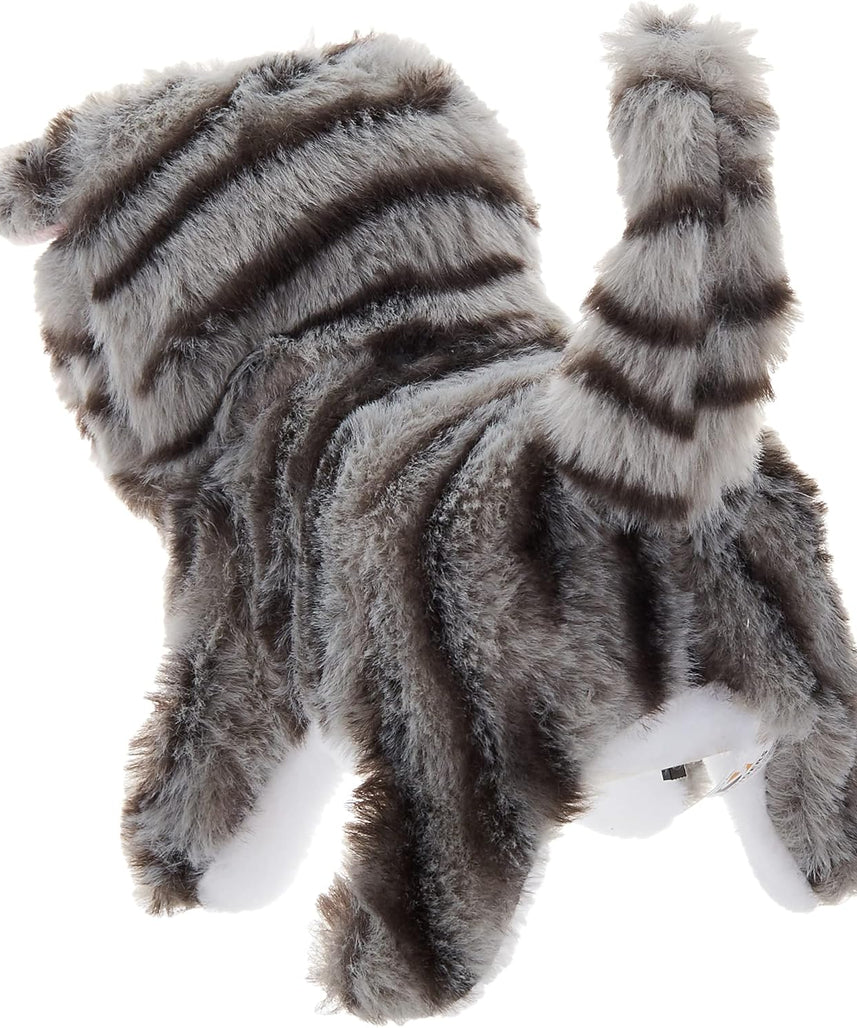 Pugs At Play Walking Zoe 6.5-Inch Interactive Plush Cat Toy with Meow Sound and Wagging Tail for Kids Ages 3 to 5