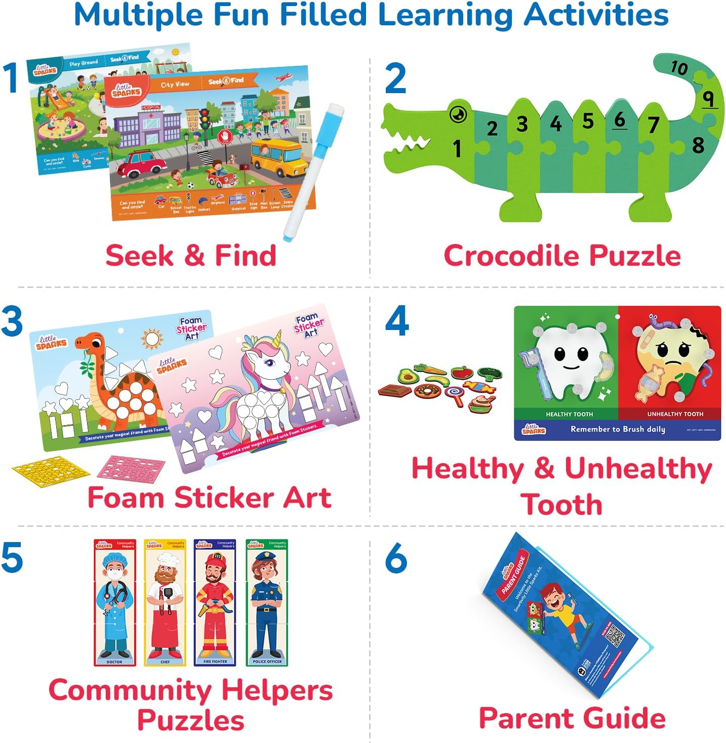 Smartivity Montessori Play & Learn Educational Kit for Kids Aged 3-5, Hands-On Cognitive and Motor Skill Development Toy, Multicolor