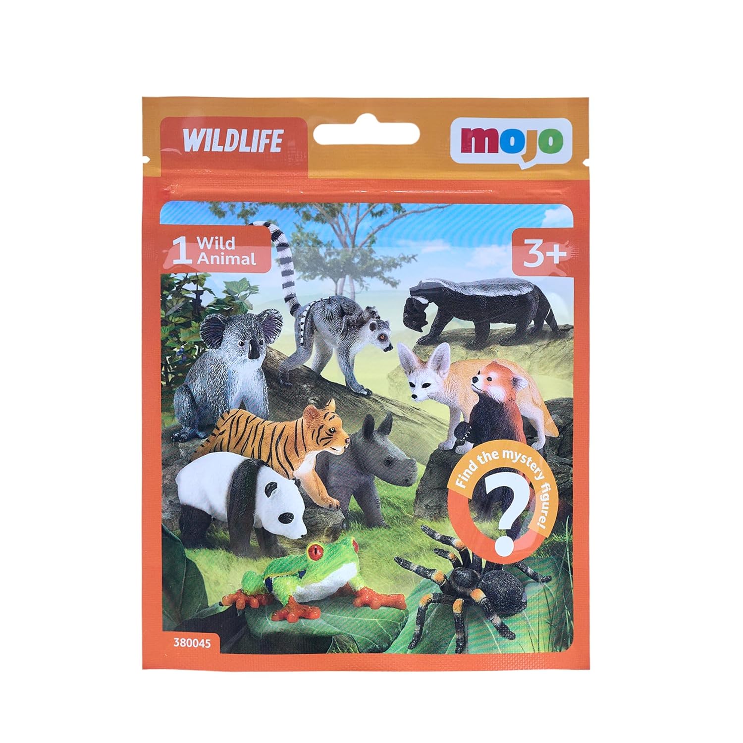 MOJO Wildlife Blind Bag Small Animal Figurine Hand-Painted Realistic Collectable Educational Toy for Kids and Collectors Ages 3 and Up