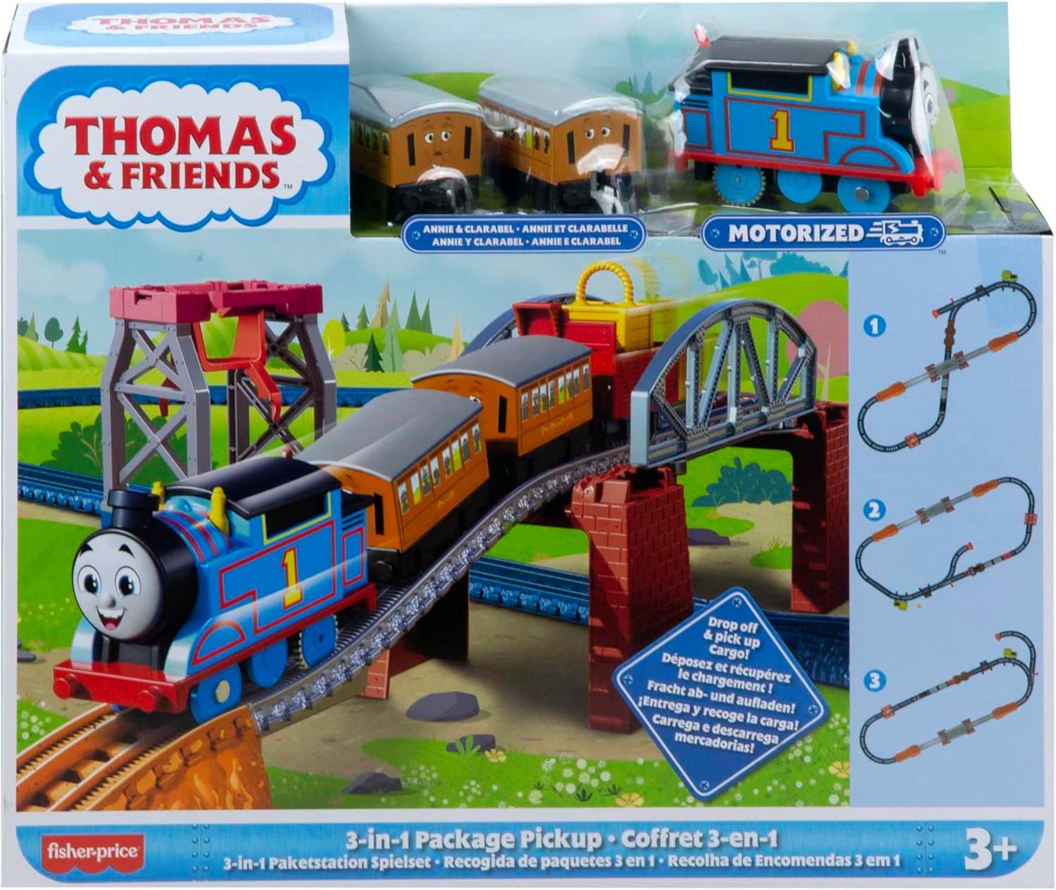 Thomas & Friends Fisher-Price 3-in-1 Package Pickup Train Set