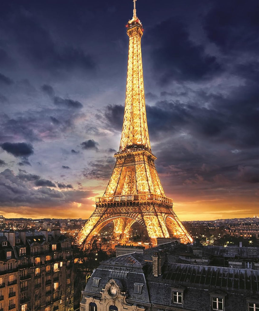 Clementoni Puzzle Hqc Tour Eifel 1000 Pieces, Multicolor, 39514