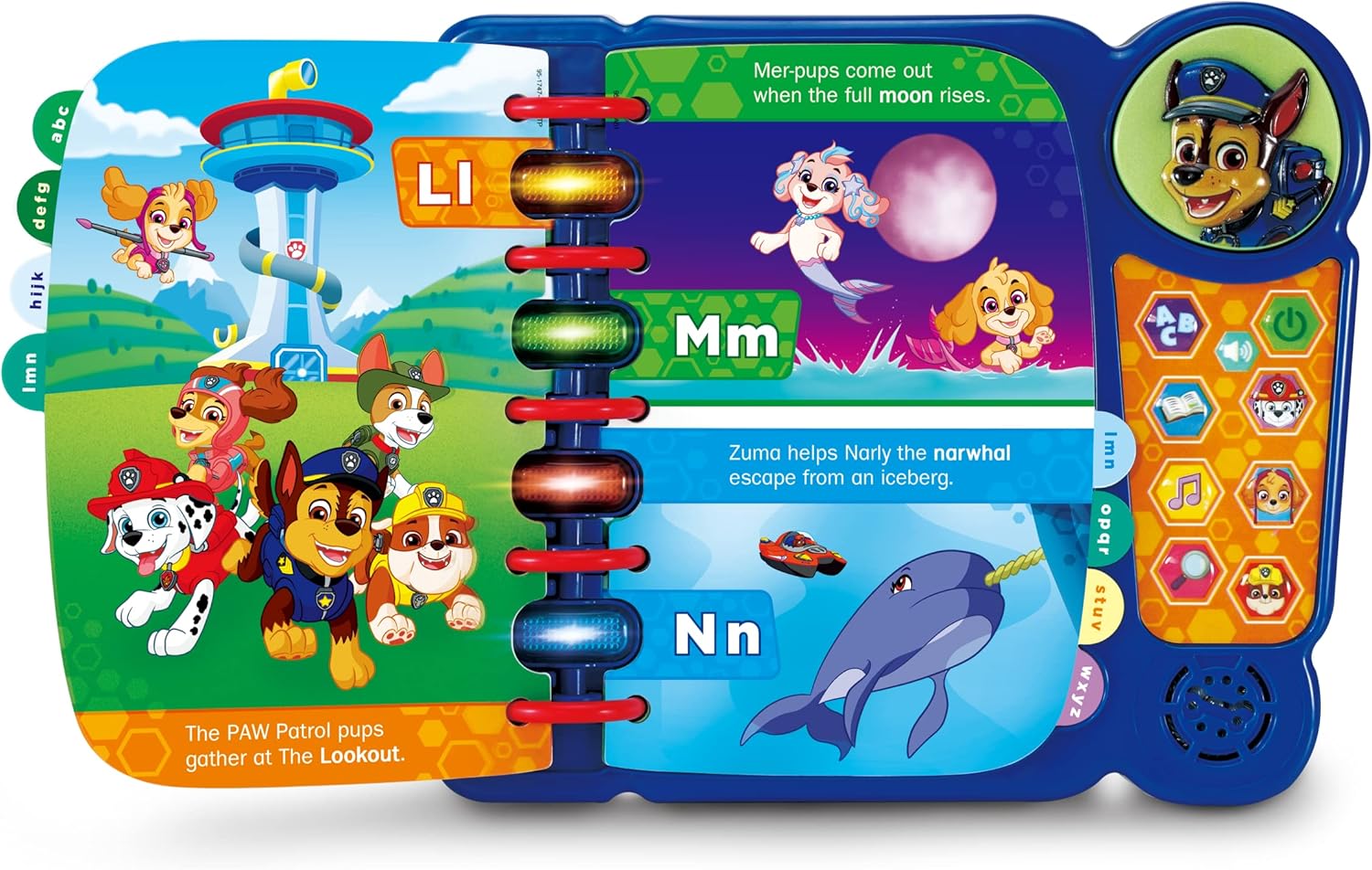VTech The Big Book of PAW Patrol, Interactive Alphabet Learning Toy with Letters, Words, Music & Phrases, Multicolour, Kids 2–5+ Years