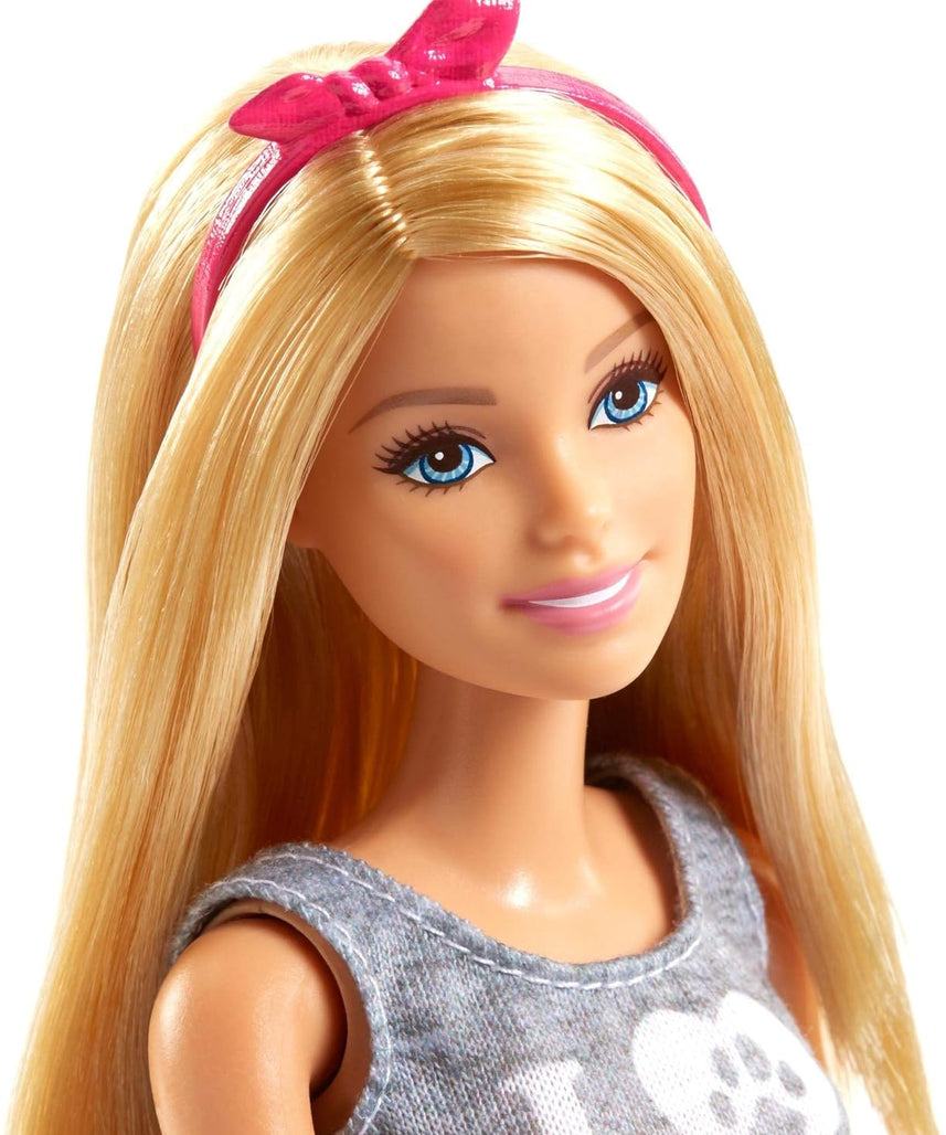 Barbie Doll With Puppy, Bunny And 7 Themed Pieces