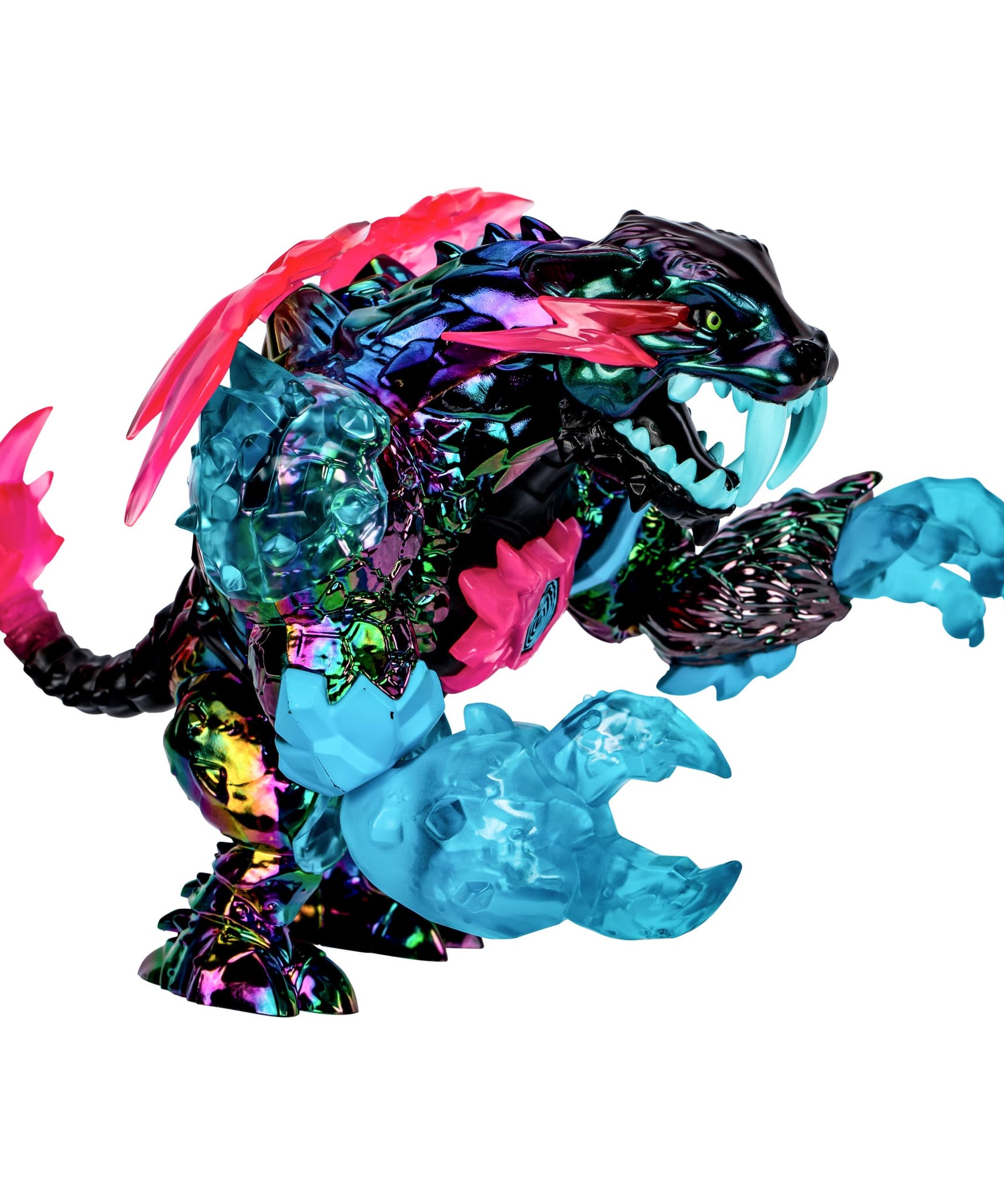 مجسم نيون بانثر من مستر بيست لاب W2، مقاس 6.5 بوصة مع 13 نقطة مفصلية، مطاردة غامضة نادرة، لعبة قابلة للتجميع للأطفال من سن 5 سنوات فما فوق