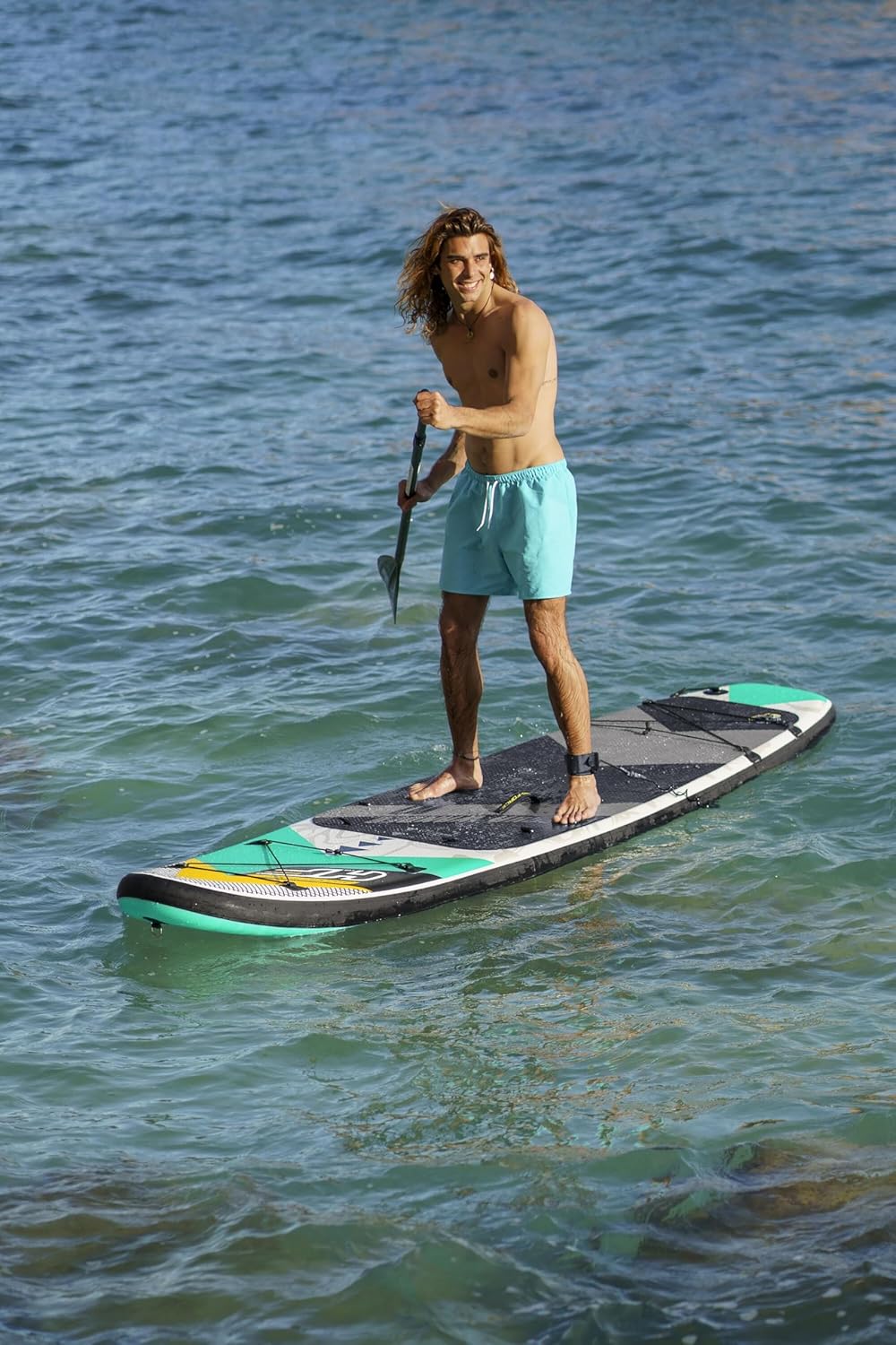 Bestway Hydro-Force Aqua Wander Convertible Stand-Up Paddleboard Set with Paddle, Seat and Footrest – Adult 14+