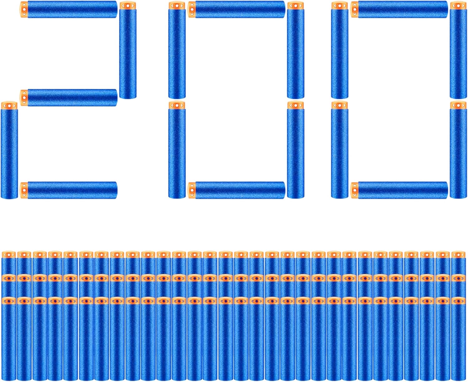 X-Shot Insanity 200 Foam Dart Refill Pack with Air Pocket Technology, Compatible with X-Shot and Other Foam Blasters, Outdoor Toy Ammo for Kids Age 8 and Up