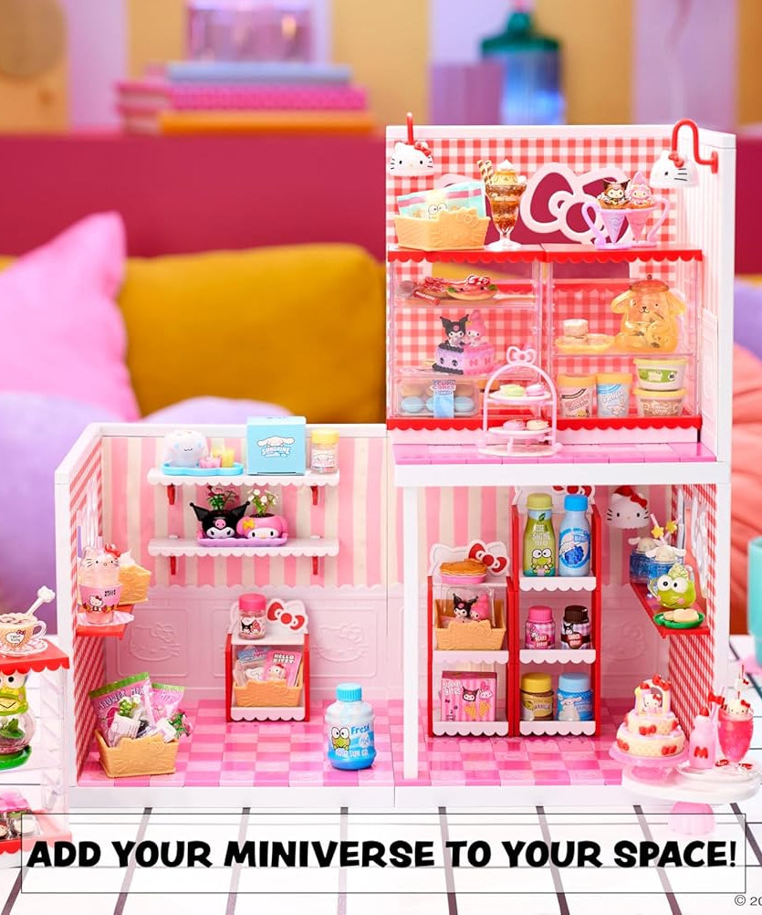 MGA's Miniverse Make It Mini Spaces Hello Kitty - Building Kit, Customisable, Craft, Room, Hobby, Collector, Display, Non-Edible, for Collectors and Children from 8 Years