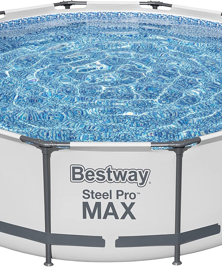 Bestway Steel Pro™ Round Above Ground Pool 366 x 100 cm with Canopy, Filter Pump & Ladder, DuraPlus™ Liner – Ages 18+