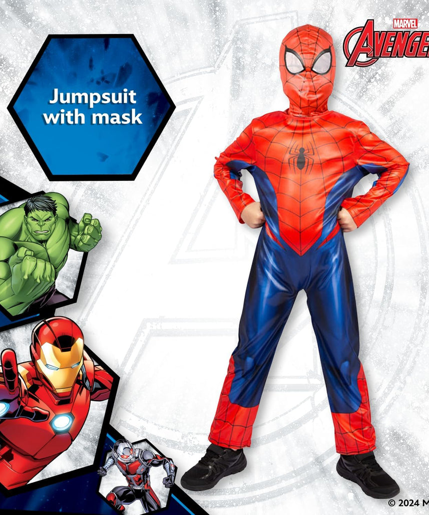 Party Centre Marvel Avengers Spiderman Classic Costume, 5-6 years