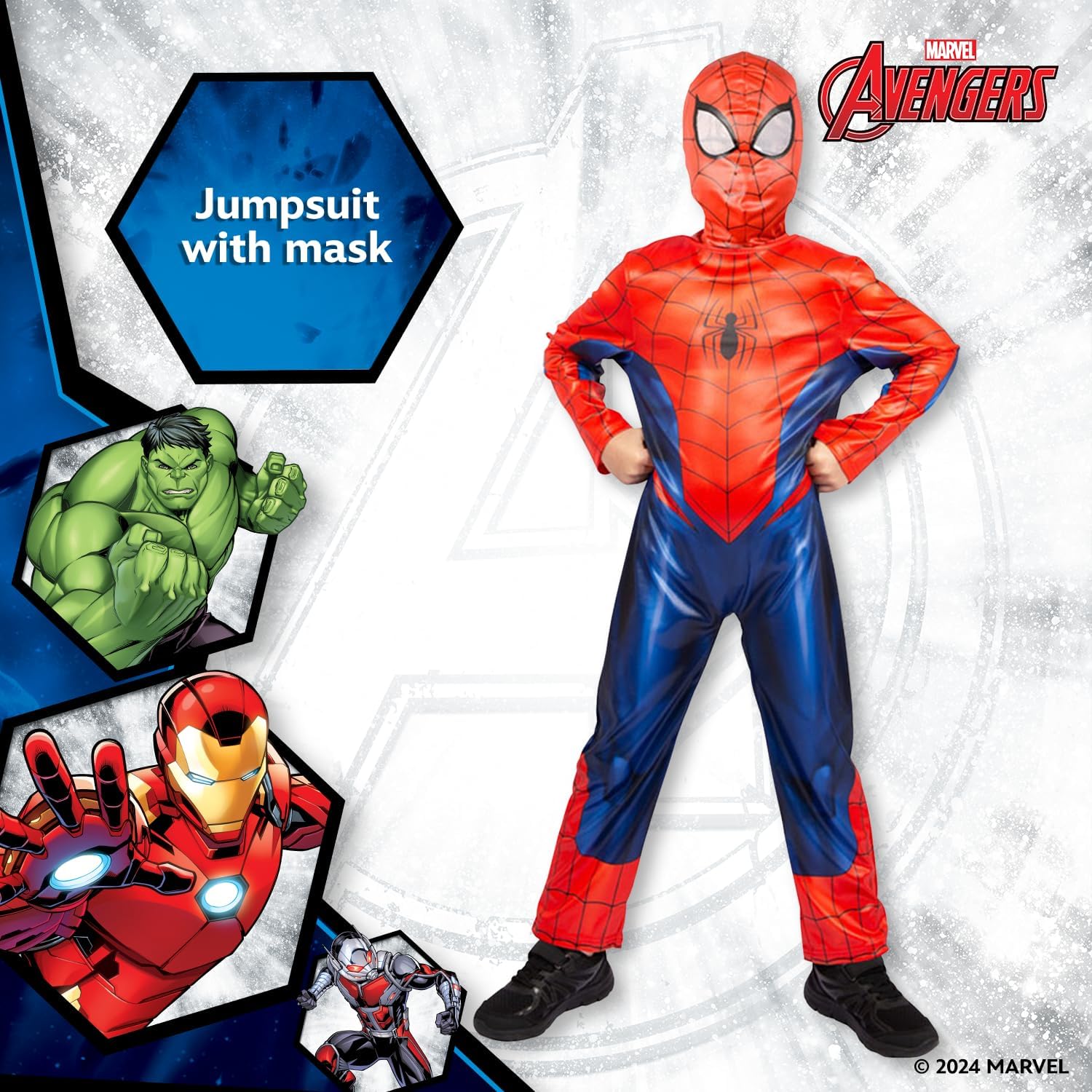 Party Centre Marvel Avengers Spiderman Classic Costume, 5-6 years