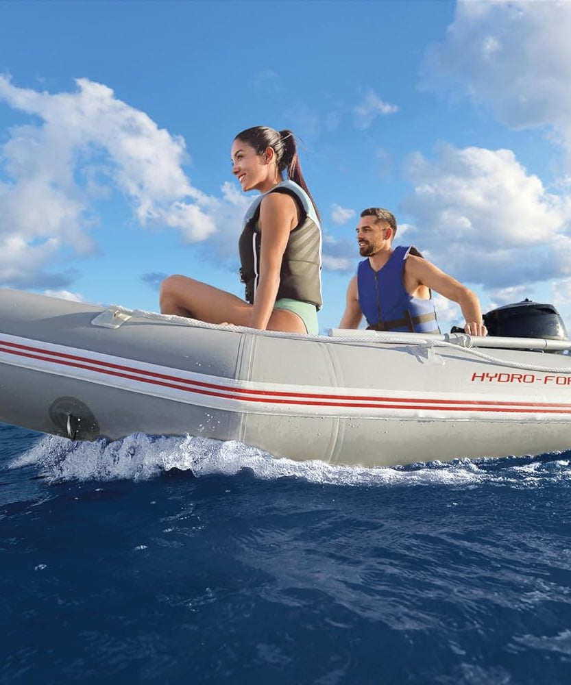 Bestway Caspian Pro Inflatable Boat 9'2" x 60" x 16.5" (2.80m x 1.52m x 42cm), Drop-Stitch Floor, Motor-Ready Transom – Ages 18+