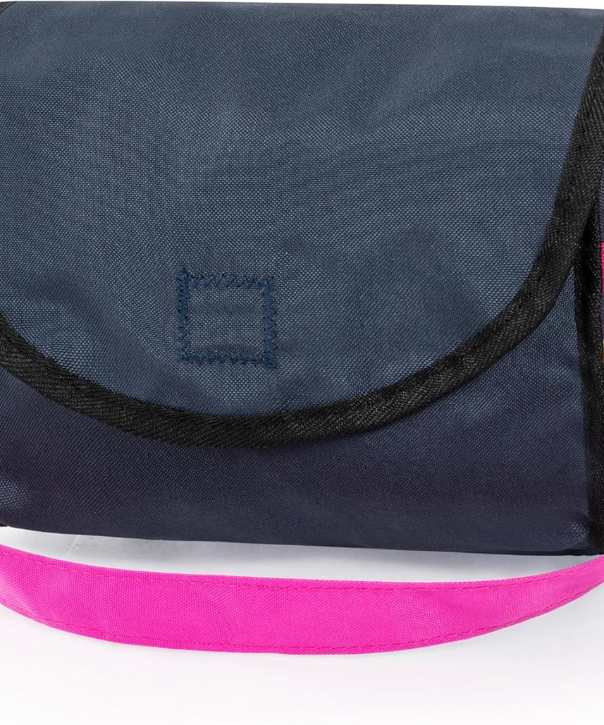 Bayer Pram Set Smarty for 46cm Dolls, Foldable Doll Stroller with Blanket, Pillow, and Integrated Basket, Role Play Toy for Kids, 3Y+ Years