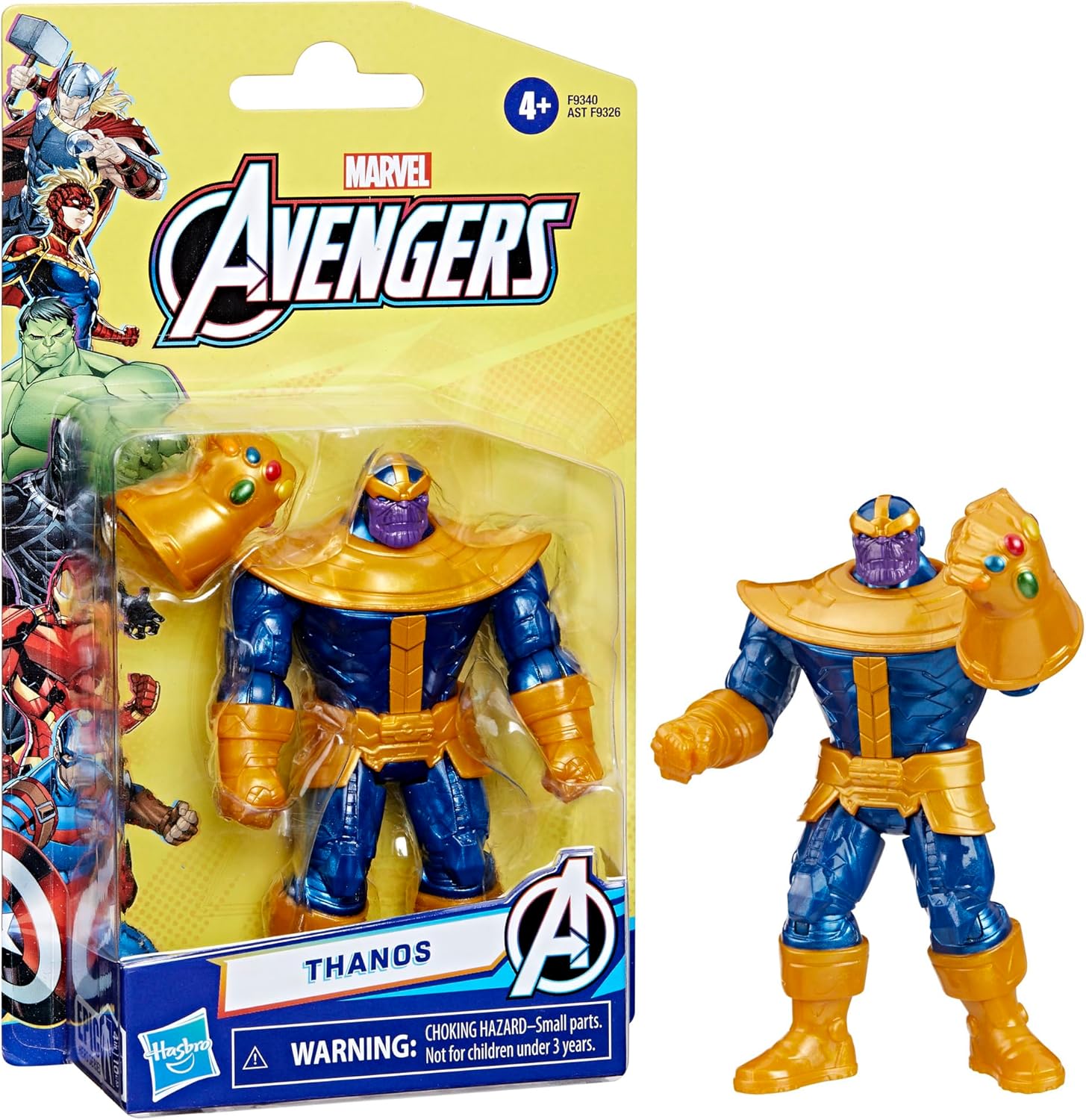 Marvel Avengers Deluxe Thanos 4-Inch Action Figure with Infinity Gauntlet – F9340