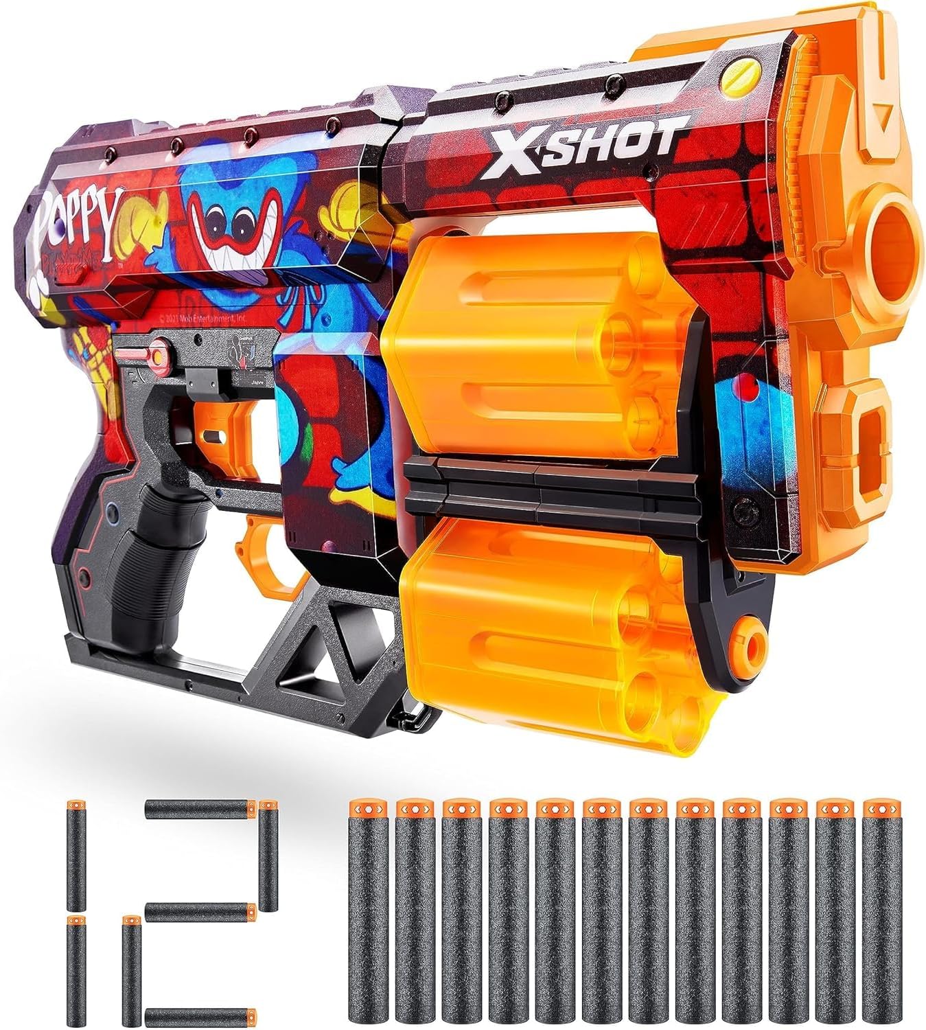 XSHOT Skins Dread Poppy Playtime S1 Toony,Air Pocket Dart Technology, Toy Foam Dart Blaster for Kids, Teens, Adults,Boys & Girls, Outdoor Action Gun Games,Gift for Kids Ages 8+