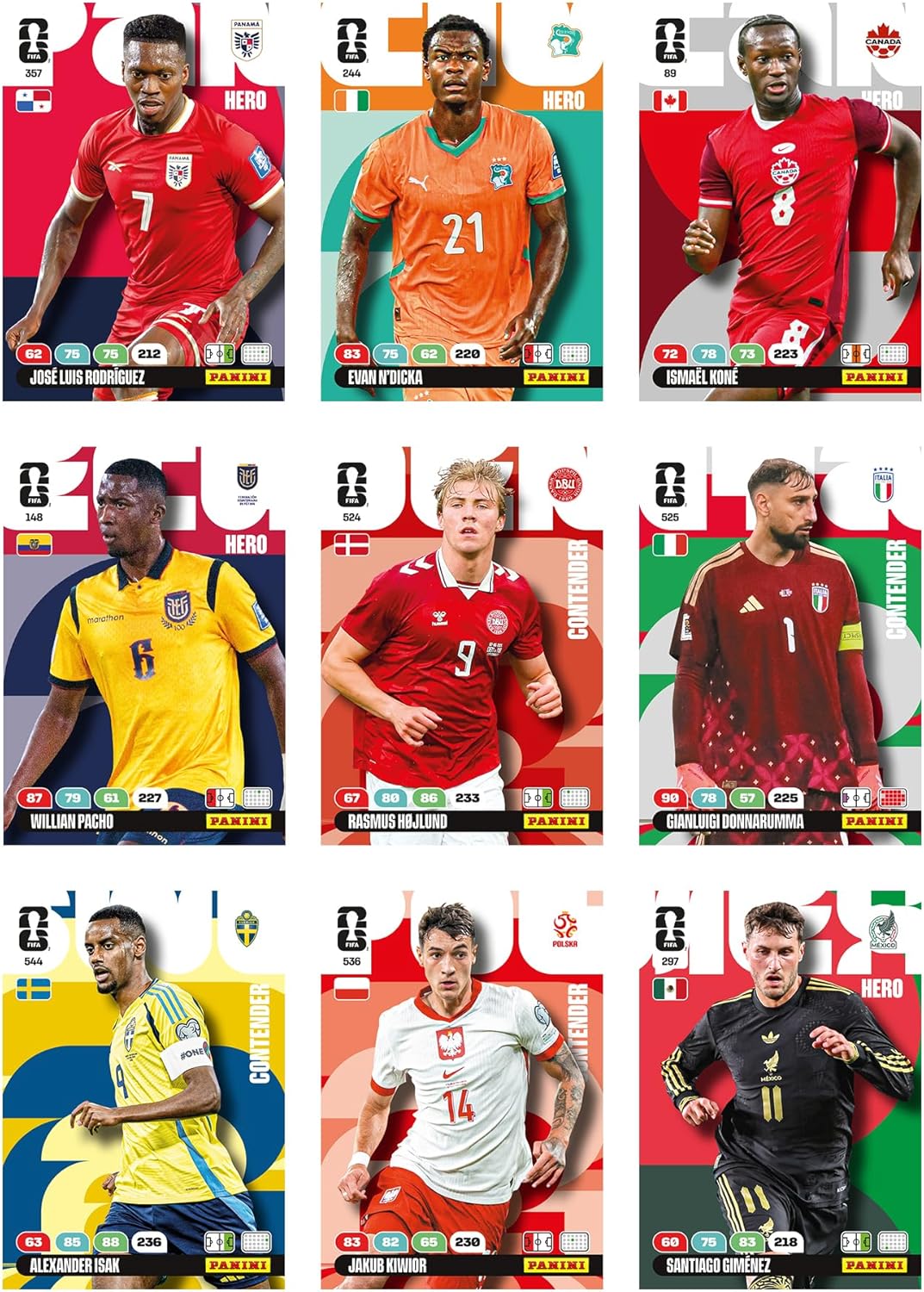 Panini FIFA World Cup 2026 Adrenalyn XL Ecoblister, 3 Trading Card Packets with 2 Limited Edition Gold Cards, Official Football Collectible Cards, Kids Fans Collectors, Ages 6+