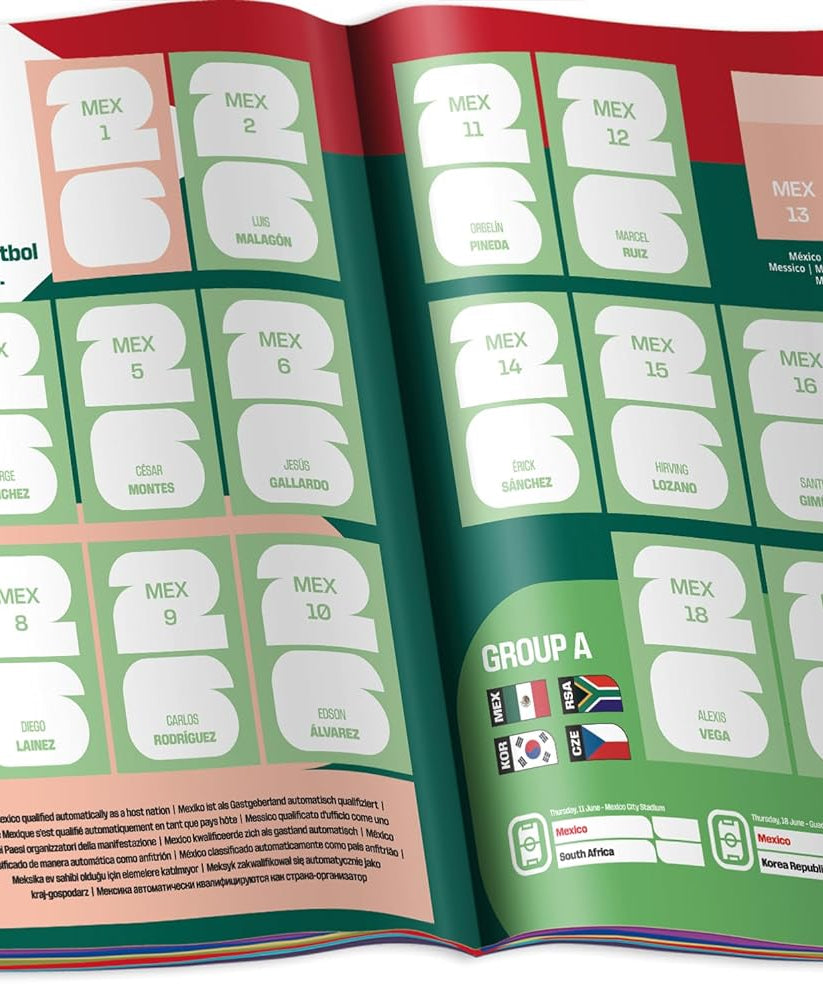 Panini FIFA World Cup 2026 Sticker Album + 50 Sticker Packets Combo, Official Football Collectors Set with Album and Booster Pack Bundle, Best Value Offer, All Ages