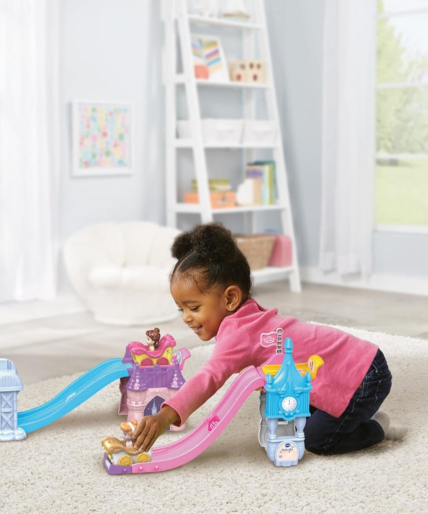 VTech, Toot-Toot Drivers, Enchanted Castle Slide, Disney Princess Playset, with Cinderella Vehicle, Lights, Songs, Phrases, Interactive, for Kids Ages 1-5+