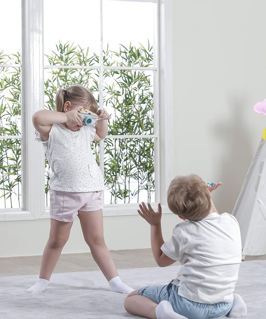 Polarb Pretend Play Wooden Camera Toy For Toddlers Ages 18+ Months