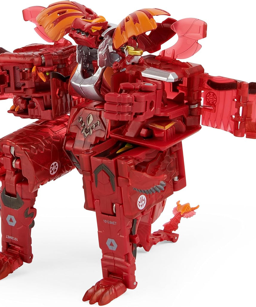 Bakugan GeoForge Dragonoid 7-in-1, Exclusive True Metal Dragonoid with 6 Geogan Collectibles, Action Figure Toy for Kids 6+