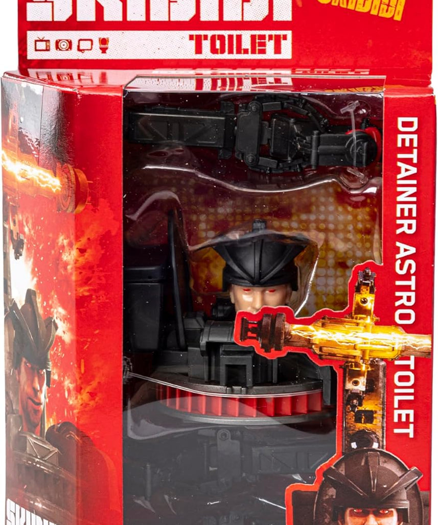 Skibidi Toilet Deluxe Figure Series 2 Detainer Astro Toilet, Official 6 Inch Collectible Action Figure with 22 Moving Parts for Kids 13+