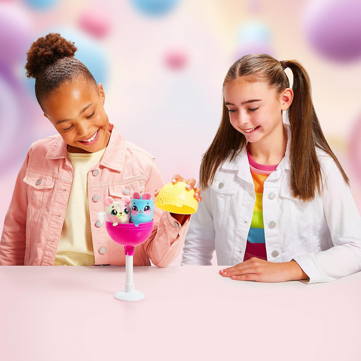 Cookeez Makery Yum Yumz Twin Pack, Series 3, Full of Fun & Yum, 2 Sweet Scented Plush Surprises Inside A Lollipop, 30+ Plush Candy Pets to Collect with Common, Rare, Ultra Rare and Limited Edition