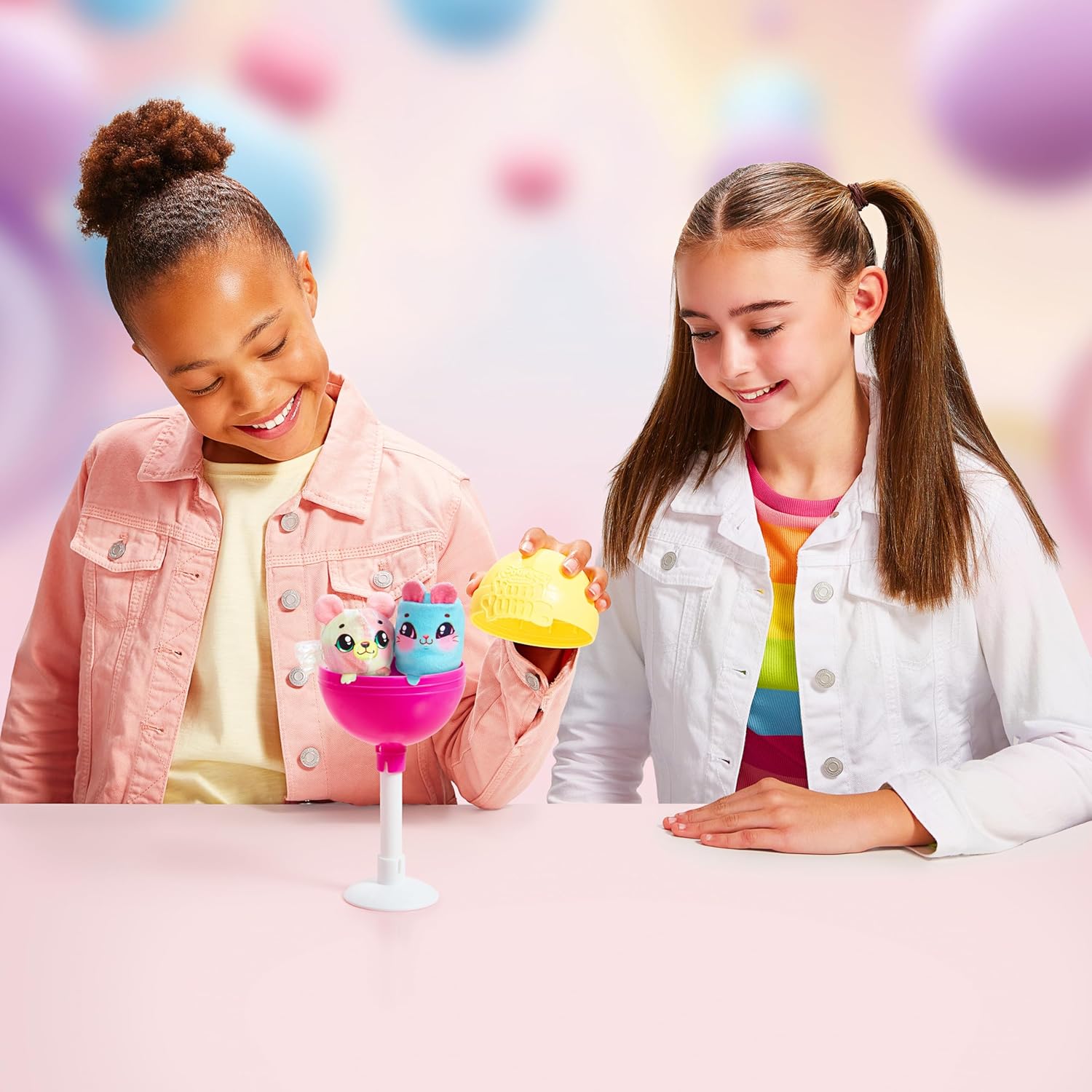 Cookeez Makery Yum Yumz Twin Pack, Series 3, Full of Fun & Yum, 2 Sweet Scented Plush Surprises Inside A Lollipop, 30+ Plush Candy Pets to Collect with Common, Rare, Ultra Rare and Limited Edition