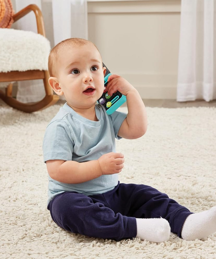 VTech Baby My Everyday Gadgets Pretend Play Phone and Keys Learning Toy with Lights Sounds and Textures Multicolor 3m+