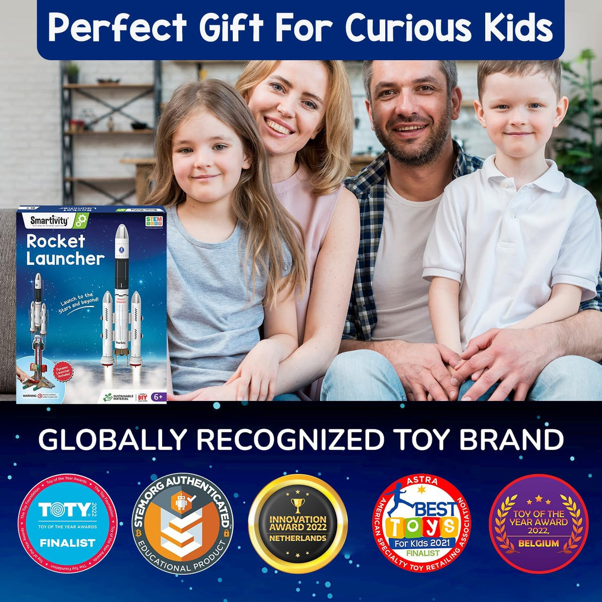 Smartivity Rocket Launcher DIY STEM Science Toy for Kids 6+ Years, Build Your Own Rocket and Launcher Kit, Educational Birthday Gift for Boys and Girls, Multicolor