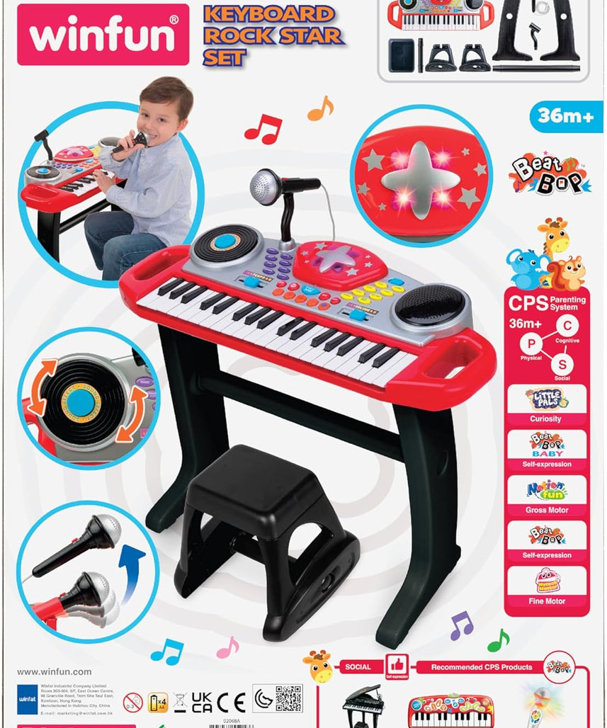 Winfun Keyboard Rock Star Set Interactive Toy