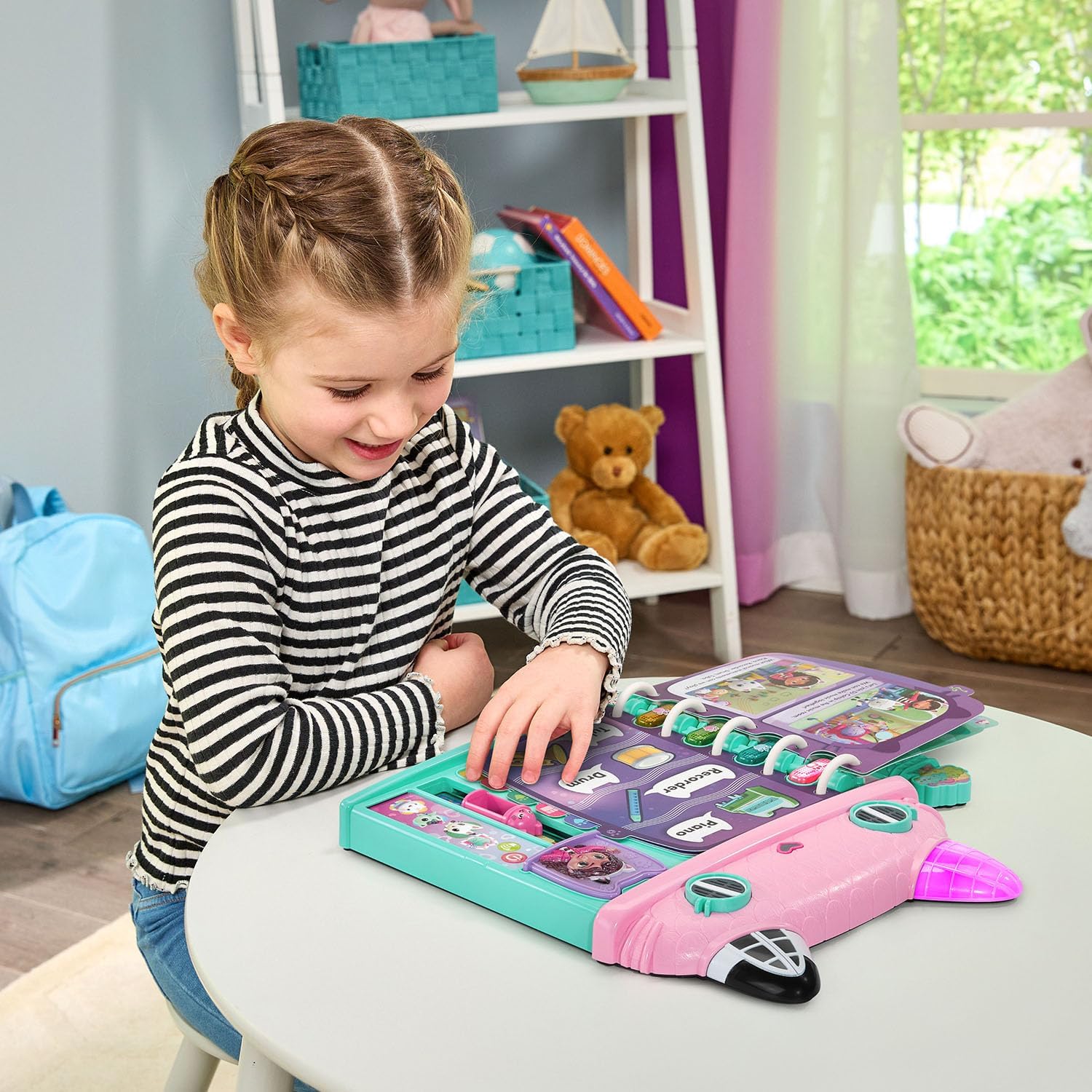 VTech Gabby’s Dollhouse Cat-a-Vator Discovery Book – Interactive Learning Toy for Kids 3+ Years
