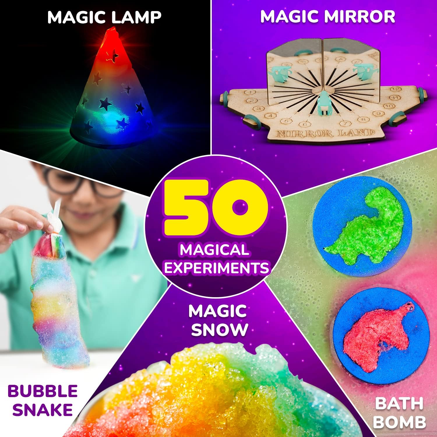 Smartivity Magic of Science Experiment Kit for Kids 4+ Years, STEM Chemistry and Physics Lab, 50 Experiments, Educational Science Toy, Birthday Gift for Boys and Girls