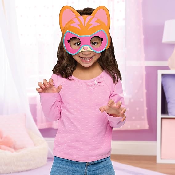 Just Play Disney Junior SuperKitties Ginny Hero Mask, Lights and Sounds Role Play Mask, Kids 3+