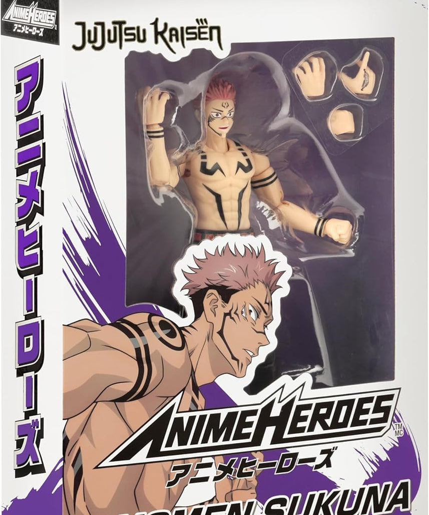Bandai Anime Heroes - Jujutsu Kaisen - Ryomen Sukuna Uniform Version - 17 cm Figure - Officially Licensed Jujutsu Kaisen Figure - Movable Action Figure Sukuna - Toy from 4 Years - 36988