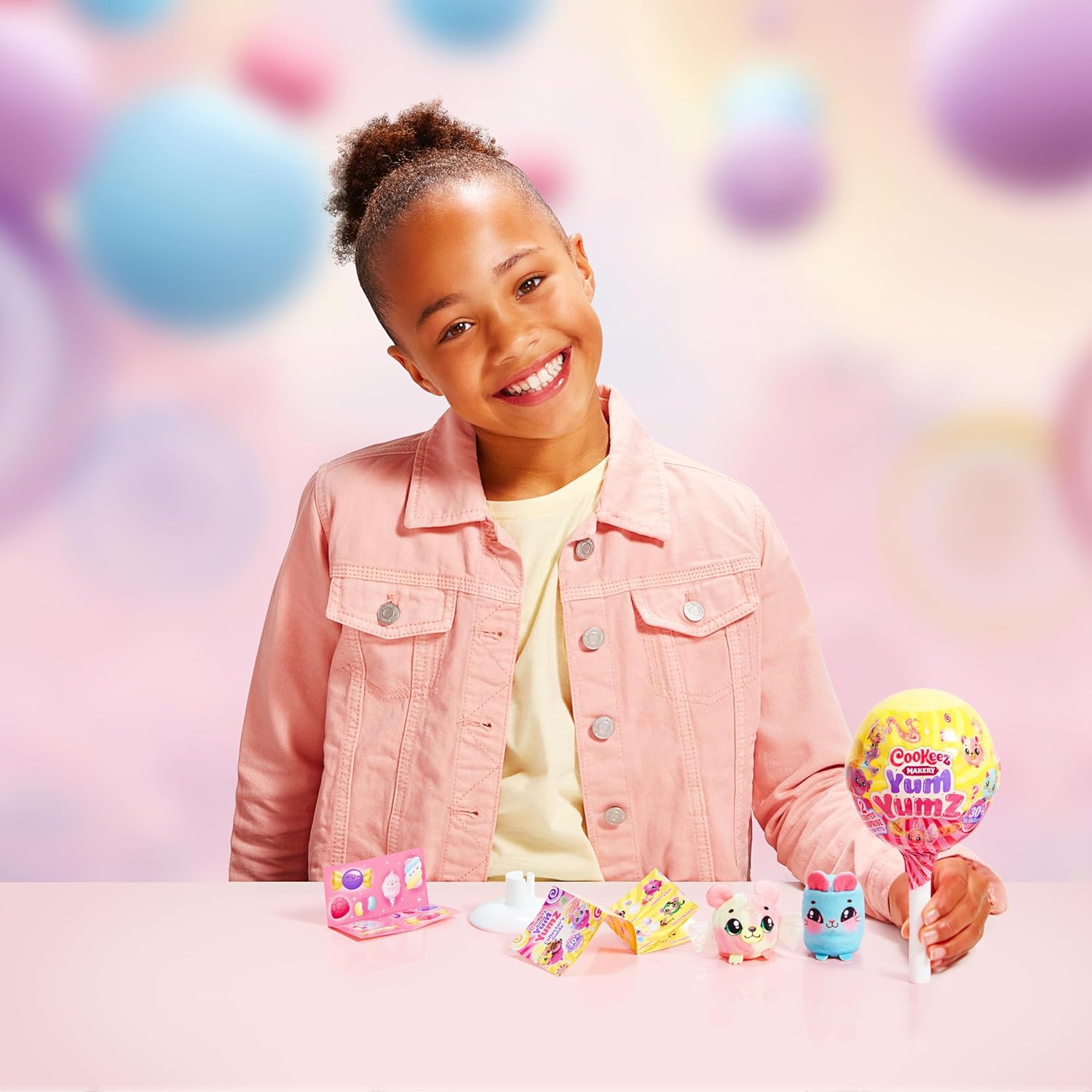 Cookeez Makery Yum Yumz Twin Pack, Series 3, Full of Fun & Yum, 2 Sweet Scented Plush Surprises Inside A Lollipop, 30+ Plush Candy Pets to Collect with Common, Rare, Ultra Rare and Limited Edition