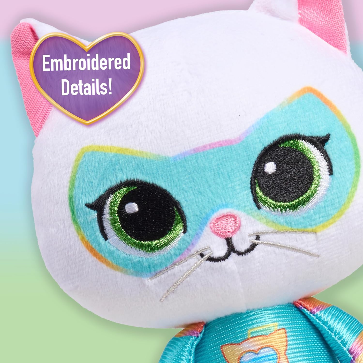 Disney Junior SuperKitties Su-Purr Charged 6.5-inch Small Bitsy Plush Stuffed Animal, Bitsy, Kitten, Kids Toys for Ages 2 Up by Just Play
