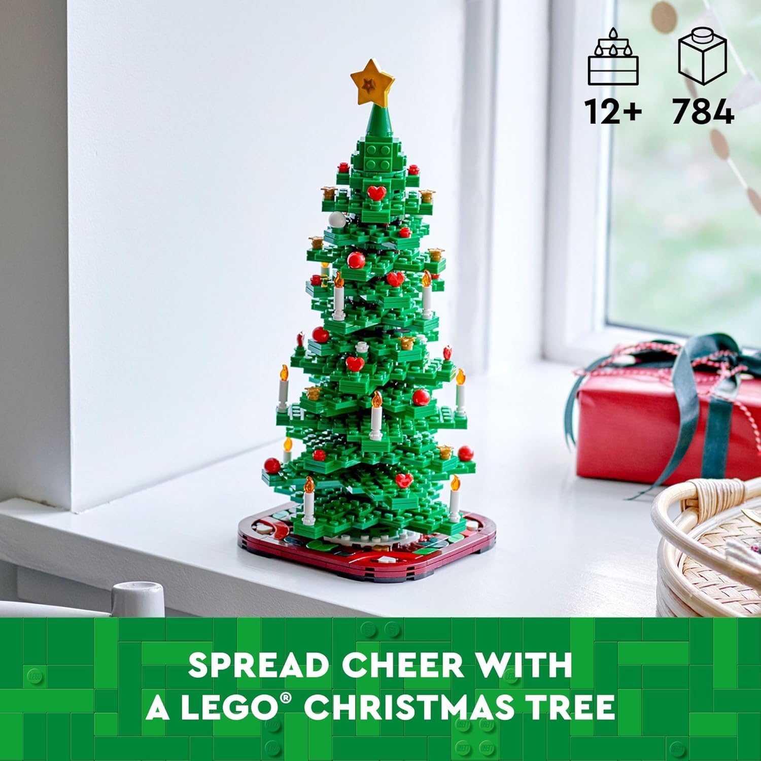 LEGO Icons 40573 Christmas Tree Buildable Holiday Decoration for Ages 12+