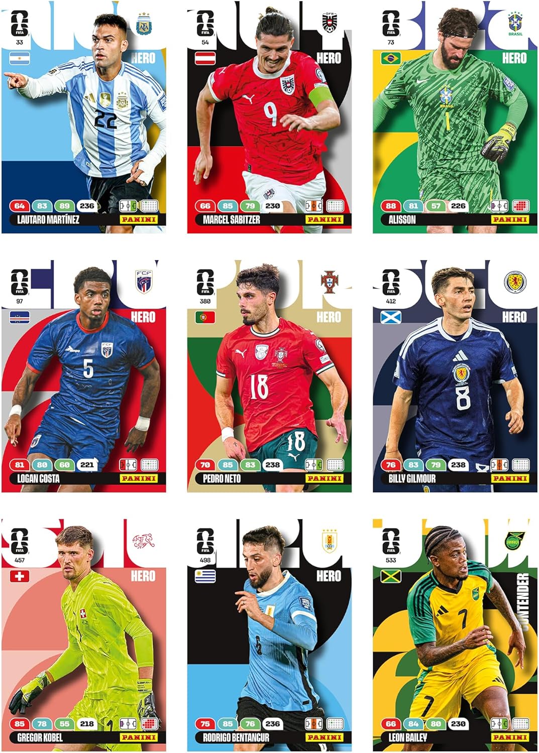 Panini FIFA World Cup 2026 Adrenalyn XL Mini Tin, 4 Trading Card Packets with 3 Limited Edition Gold Cards, Official Football Collectible Cards, Assorted Tin, Ages 6+