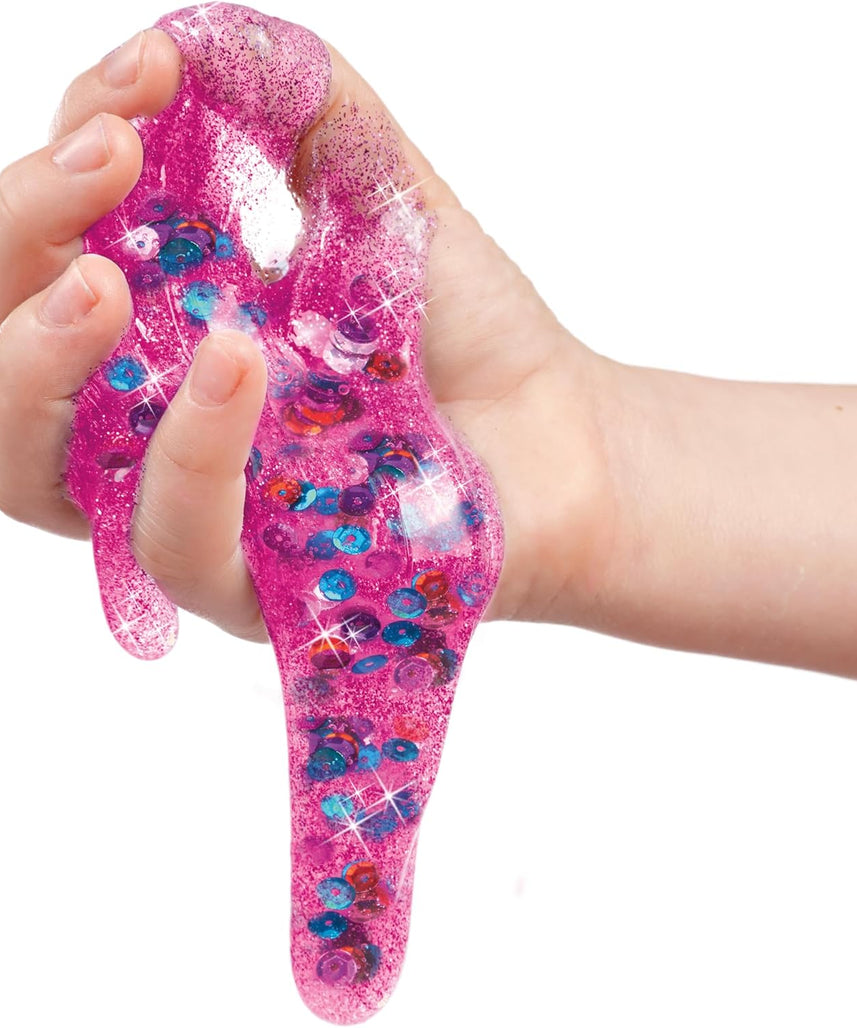 Cra-Z-Art Slimy Slimy Blends, 12 Colors of Super Stretchy Slime with 3 Fun Add-Ins, Non-Sticky, Long-Lasting Sensory Play Kit for Kids, Birthday Gift for 6+