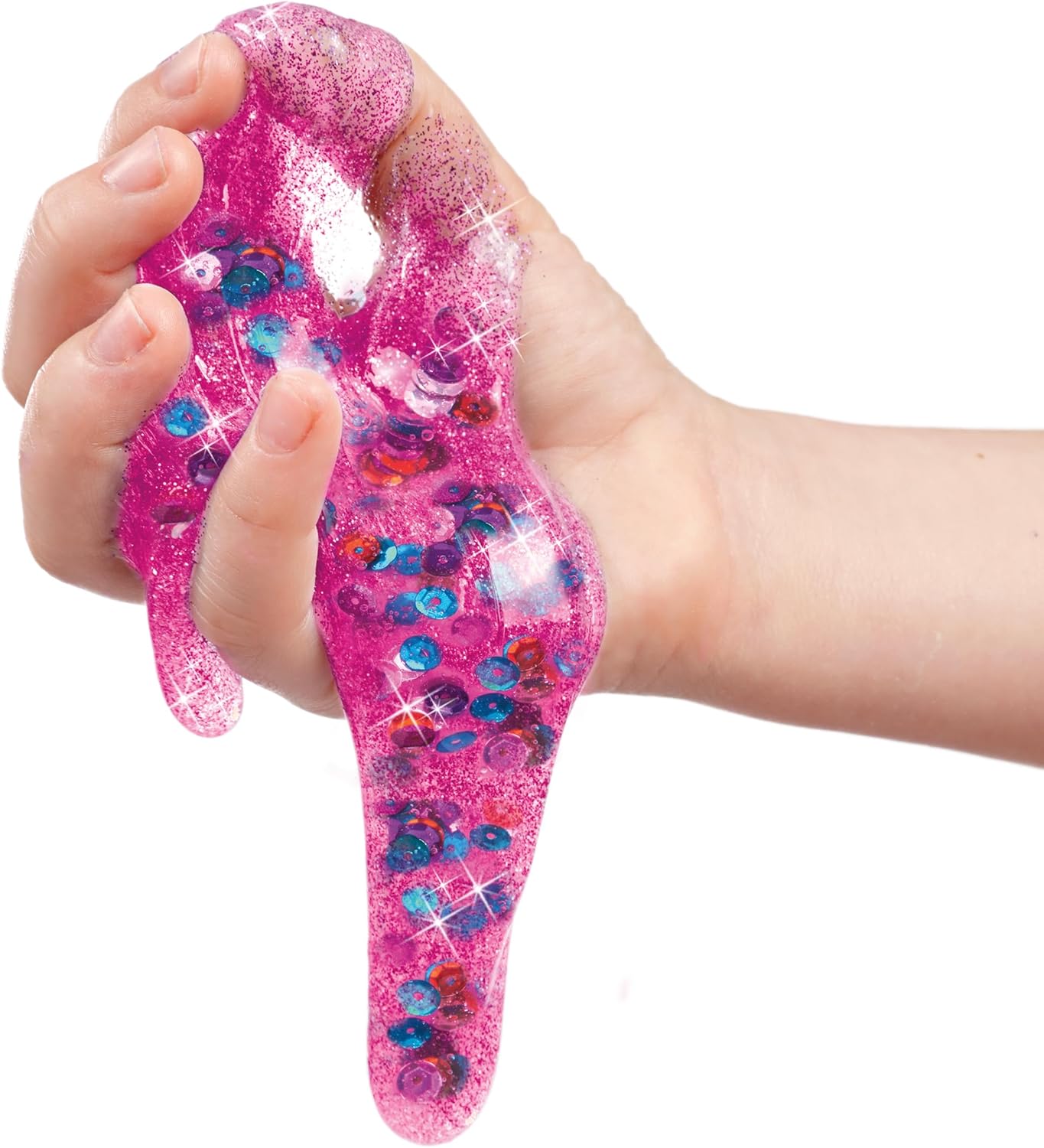 Cra-Z-Art Slimy Slimy Blends, 12 Colors of Super Stretchy Slime with 3 Fun Add-Ins, Non-Sticky, Long-Lasting Sensory Play Kit for Kids, Birthday Gift for 6+