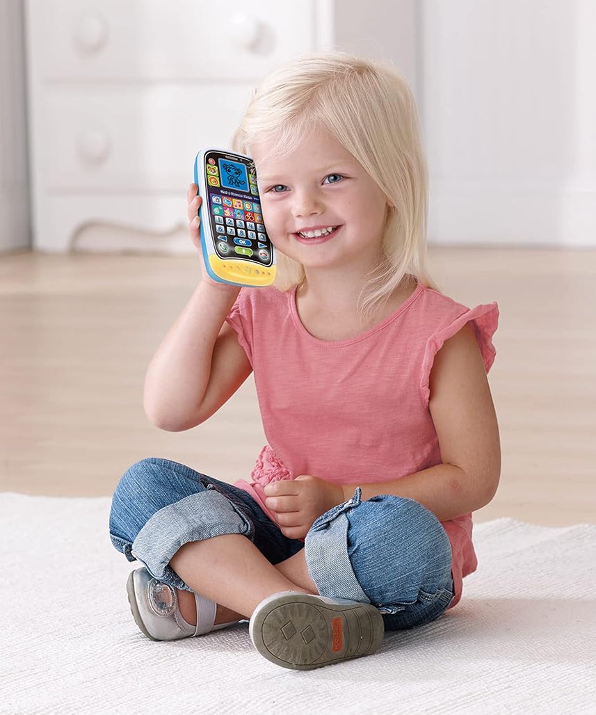 VTech Chat & Discover Phone Educational Toy Smartphone with Games Apps Lights and Music Multicolour 2+