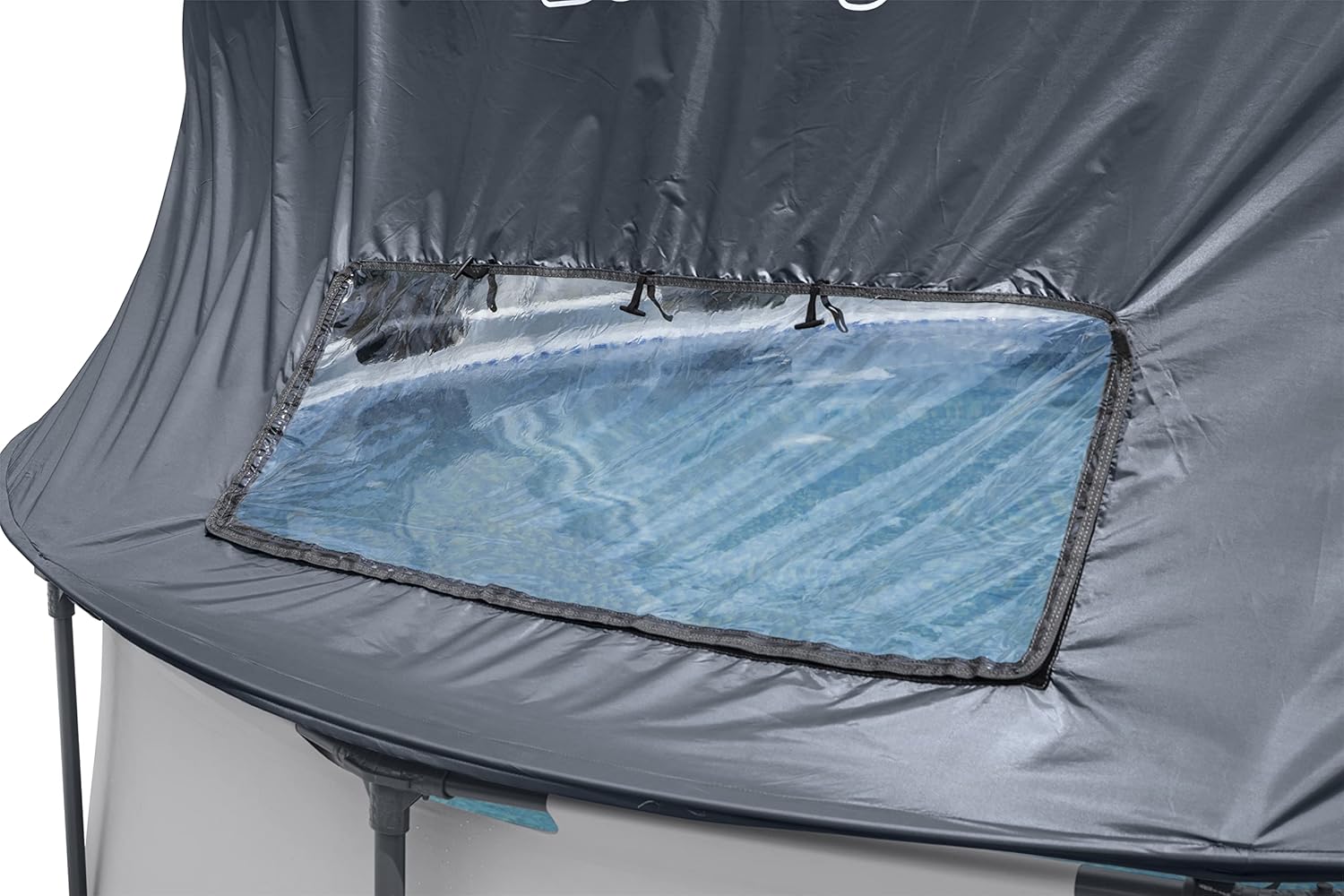 Bestway Steel Pro™ Round Above Ground Pool 366 x 100 cm with Canopy, Filter Pump & Ladder, DuraPlus™ Liner – Ages 18+